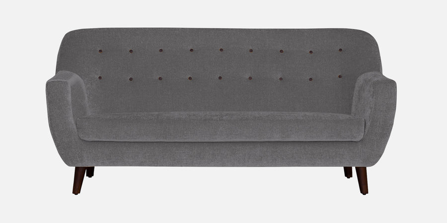 German Fabric 3 Seater Sofa In Sudo Grey Colour - Febonic Living