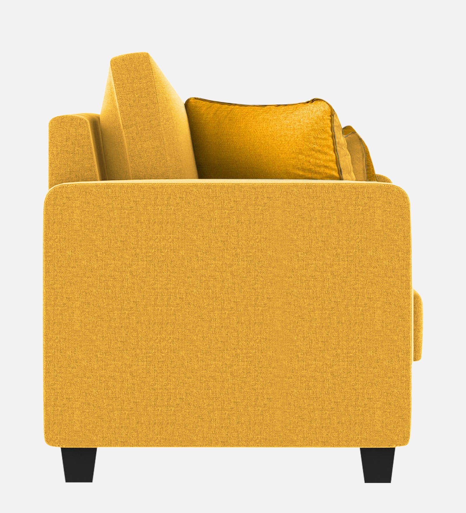 Nabi Fabric 1 Seater Sofa In Bold Yellow Colour