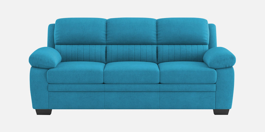 Cantaberry Velvet 3 Seater Sofa In Aqua Blue Colour - Febonic Living