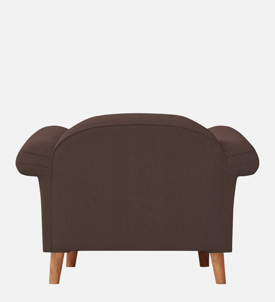 Barber Fabric 1 Seater Sofa In Caramel Brown Colour - Febonic Living