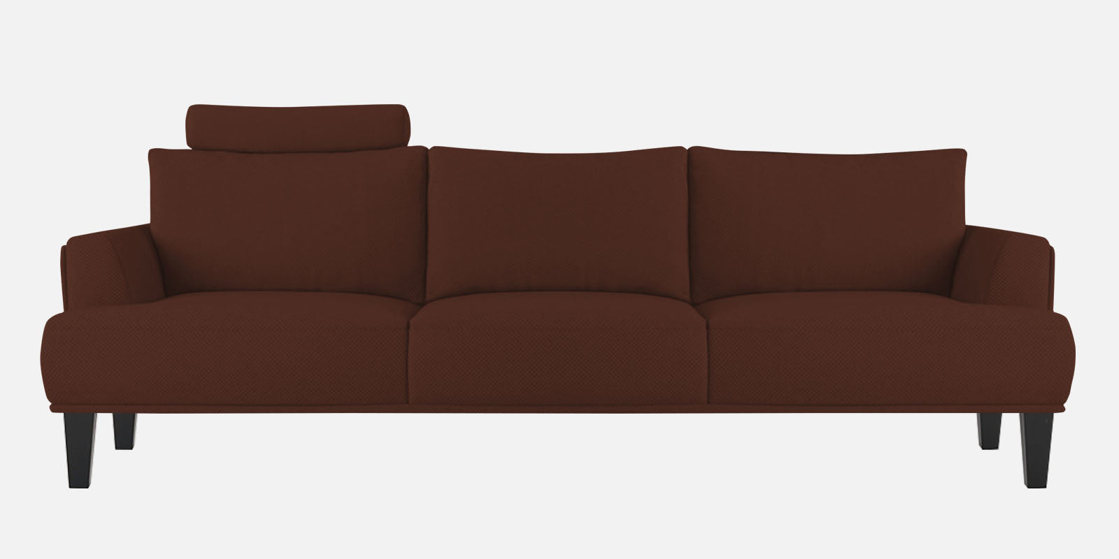 Como Fabric 3 Seater Sofa in Coffee Brown Colour