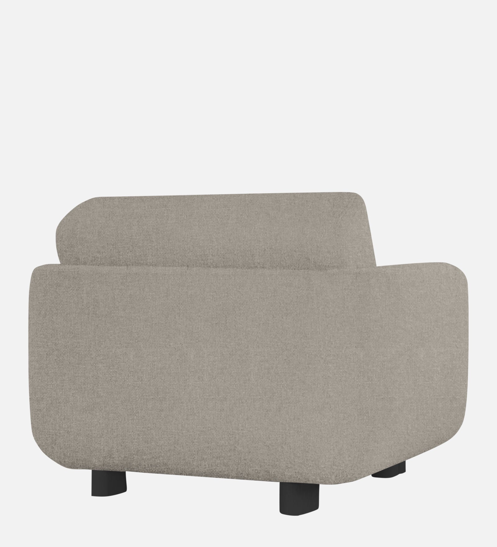 Varu Fabric 1 Seater Sofa In  Ash Grey Colour - Febonic Living