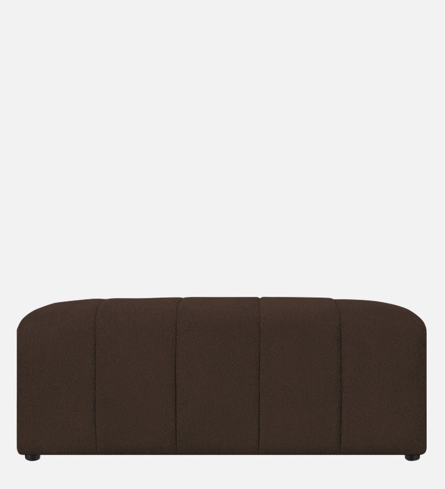 Rexi Boucle Fabric Bench In Bringo Brown Colour - Febonic Living