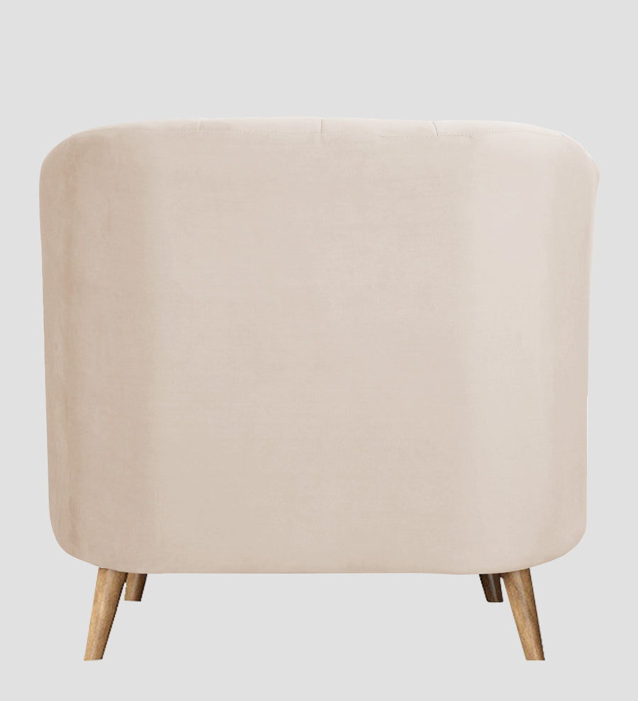 Kaylee Velvet 1 Seater Sofa In Camel Beige Colour - Febonic Living
