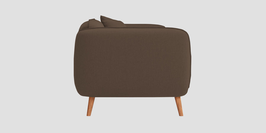 Zia Fabric 2 Seater Sofa In Rosy Brown Colour - Febonic Living