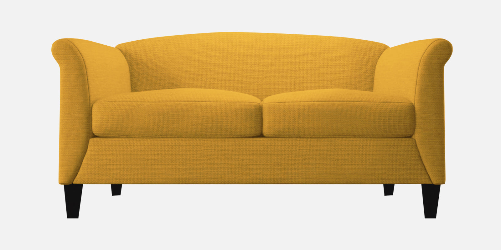 Kimber Fabric 2 Seater Sofa in Bold Yellow Colour