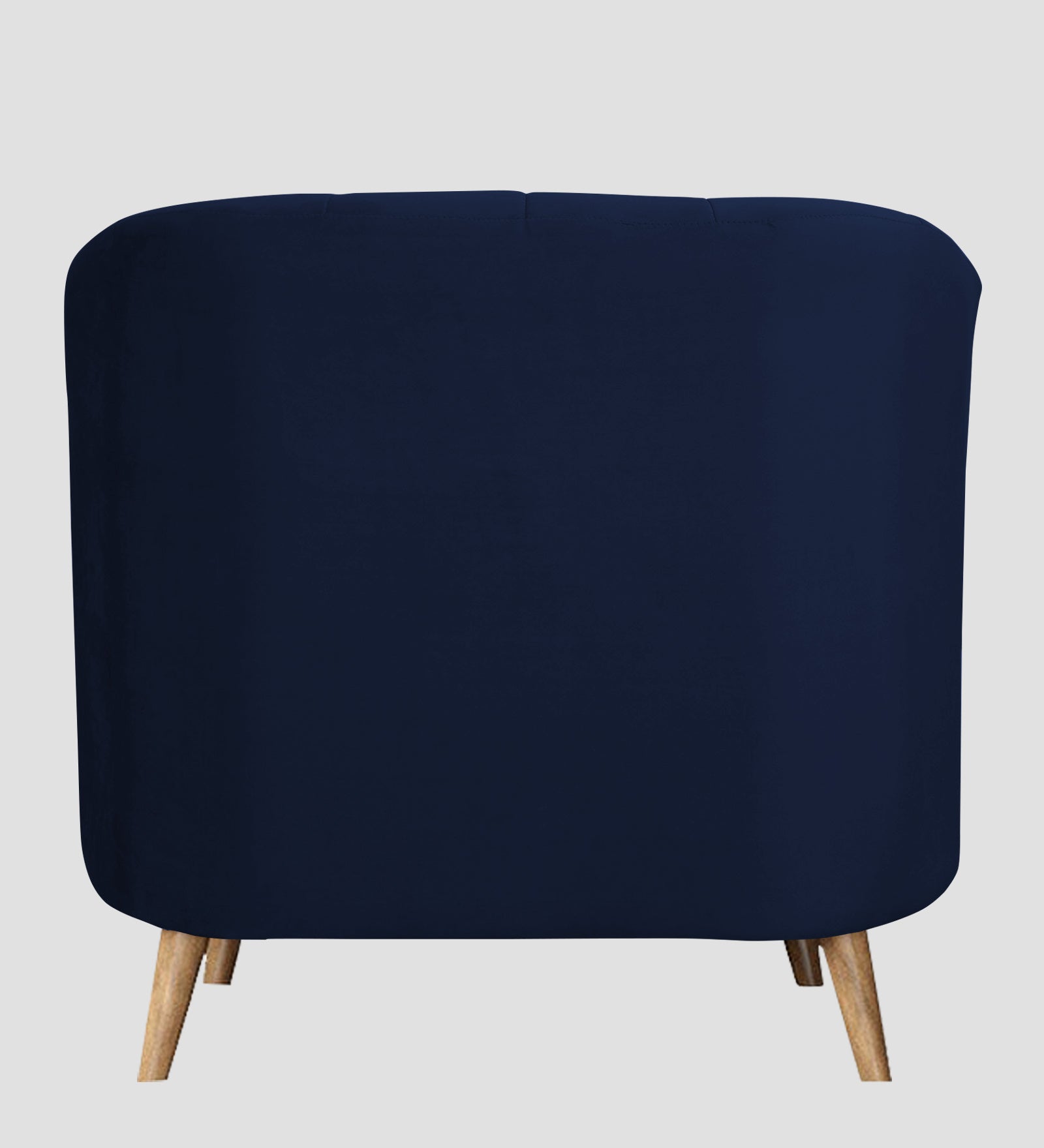 Nancy Velvet 1 Seater Sofa in Indigo Blue Colour