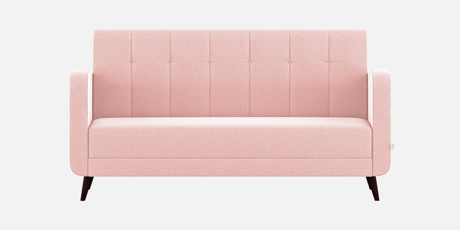 Wiki Velvet 3 Seater Sofa In Millennial Pink Colour - Febonic Living