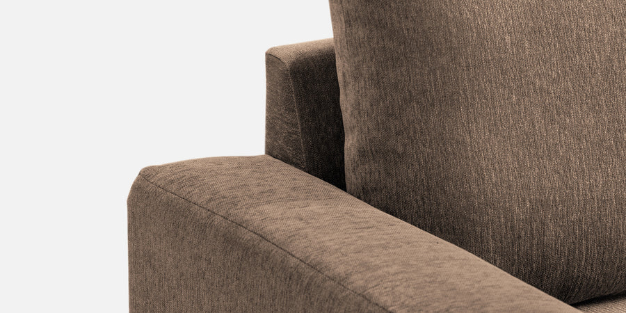 Kara Fabric 3 Seater Pull Out Sofa Cum Bed In Cookie Beige Colour - Febonic Living