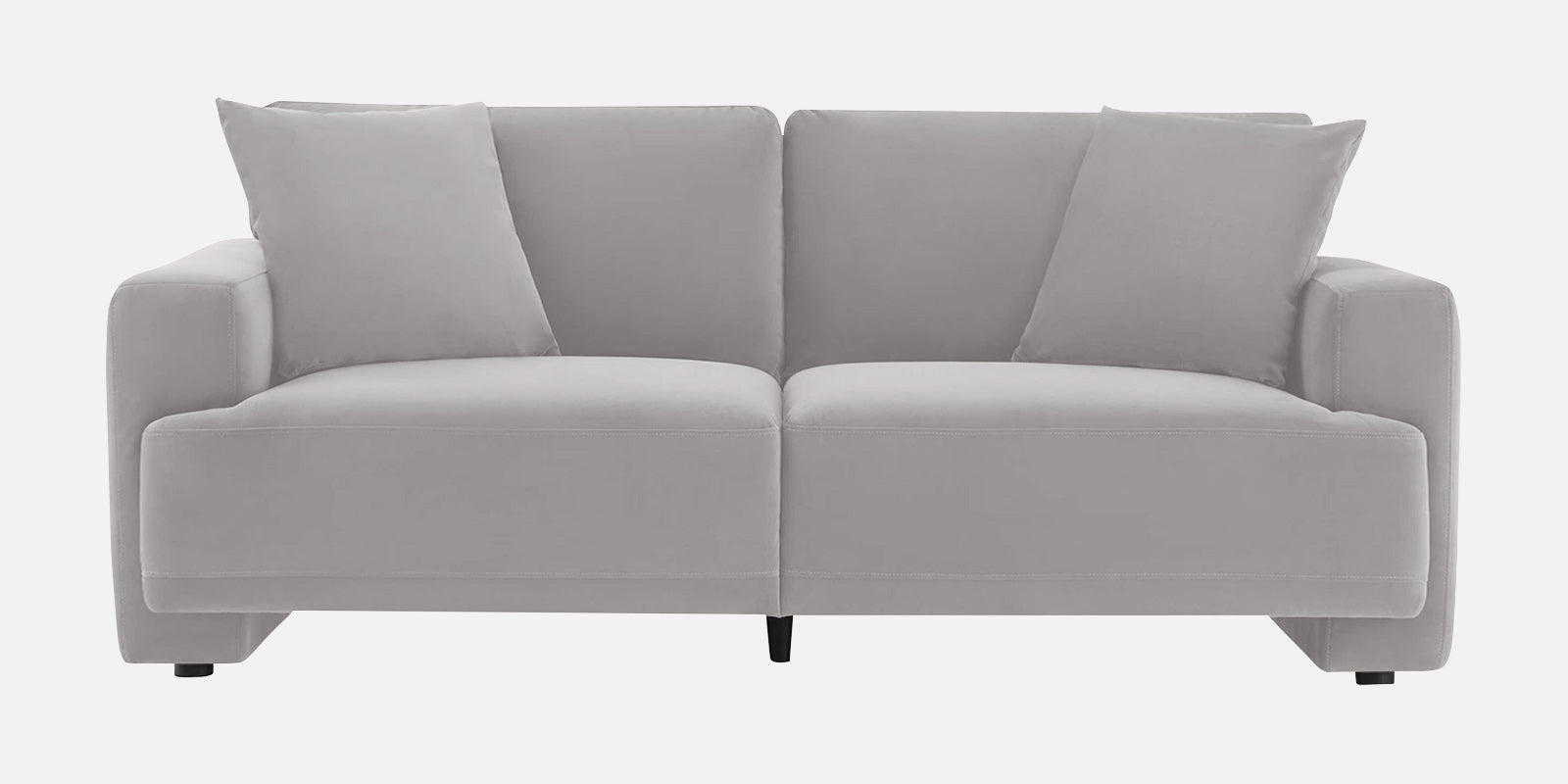 Kosta Velvet 2 Seater Sofa in light grey Colour