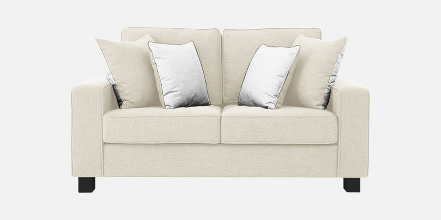 Ladybug Fabric 2 Seater Sofa In Ivory Cream Colour - Febonic Living