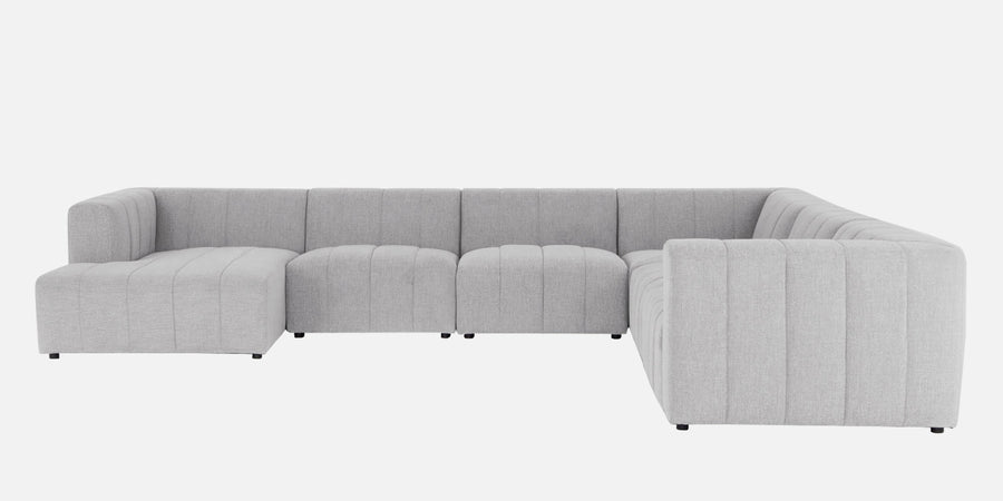 Damo Fabric Rhs 8 Seater Corner Sofa In Lit Grey Colour - Febonic Living
