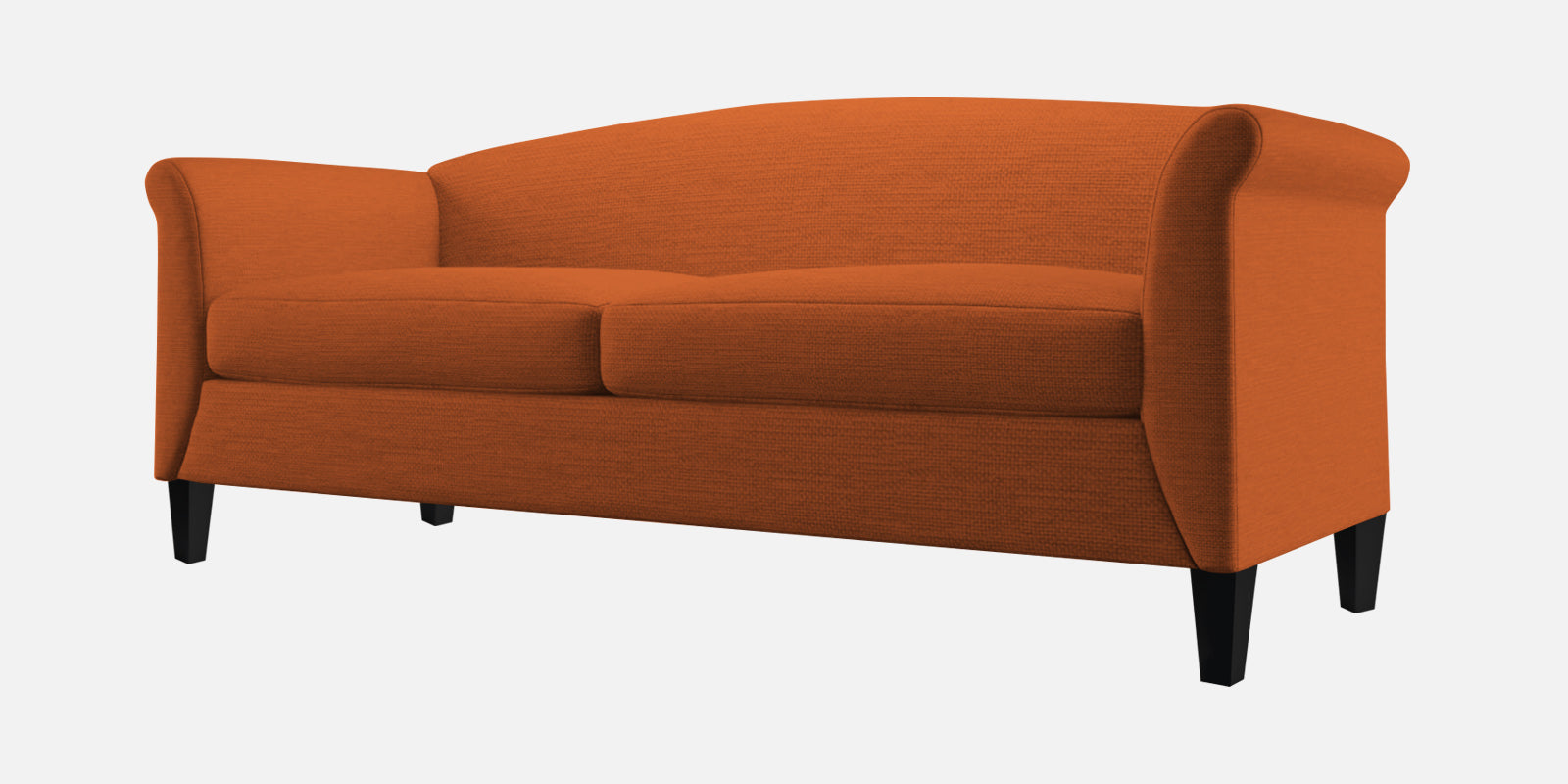 Kimber Fabric 3 Seater Sofa in Vivid Orange Colour