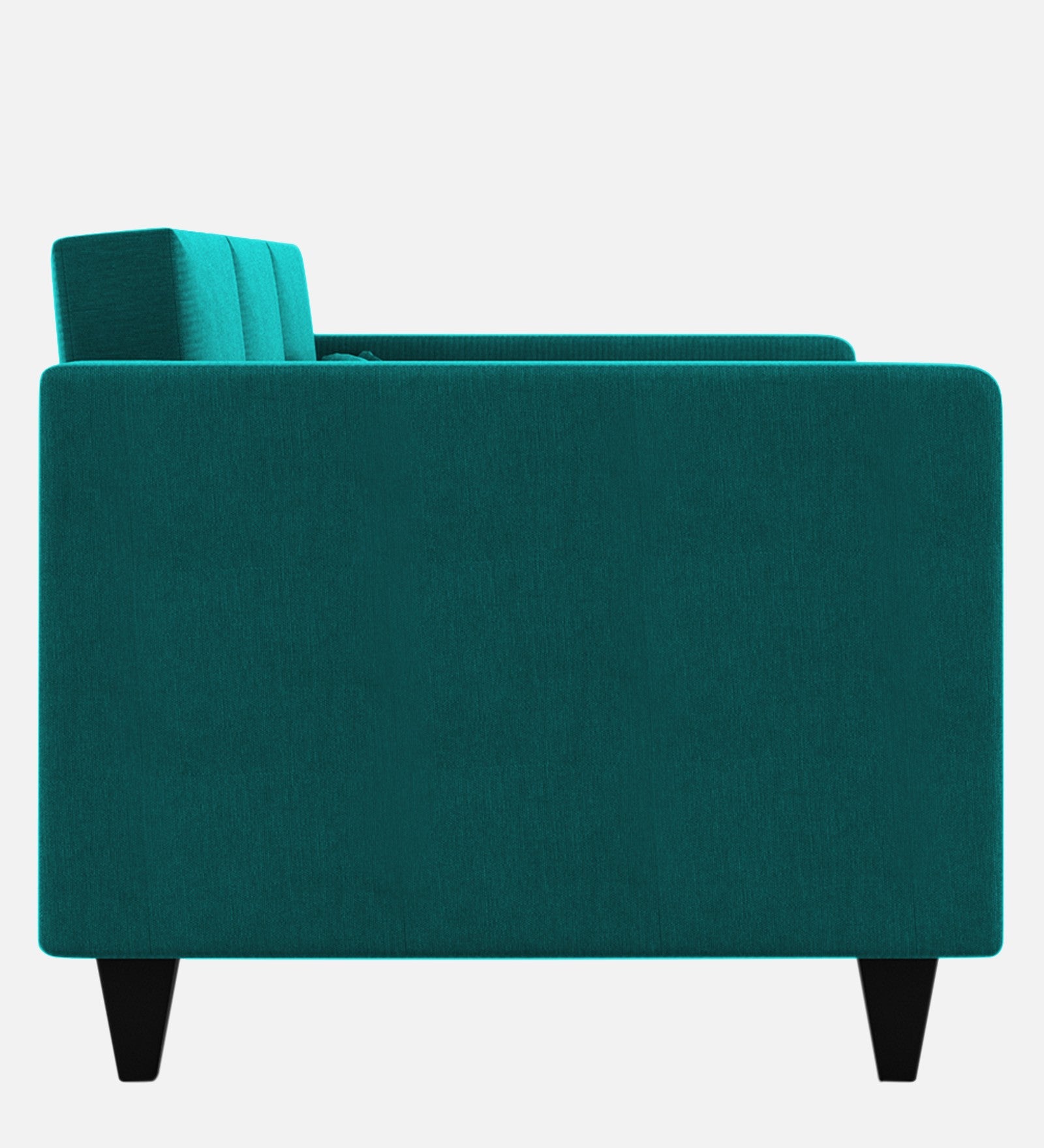 Nipul Fabric 1 Seater Sofa in Sea Green Colour