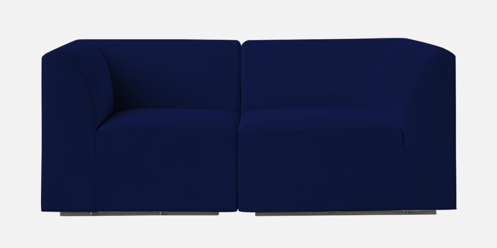 Bufa Velvet 2 Seater Sofa in Dark Blue Colour With Storage