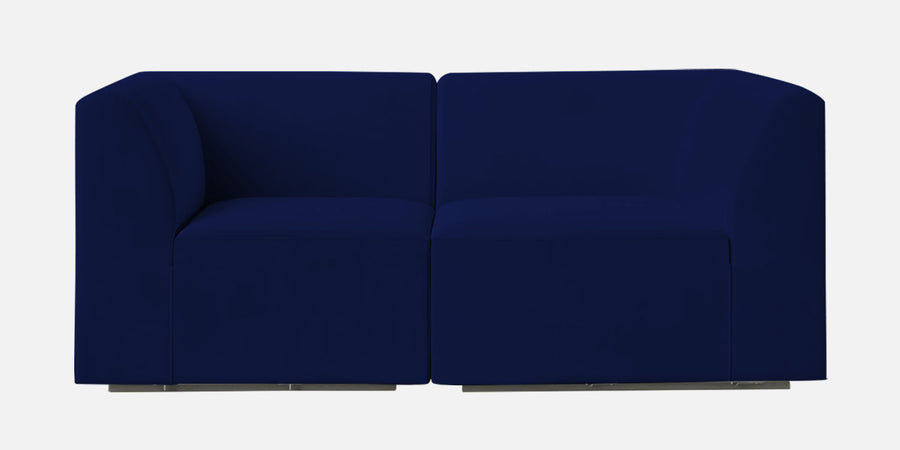 Bufa Velvet 2 Seater Sofa In Dark Blue Colour - Febonic Living