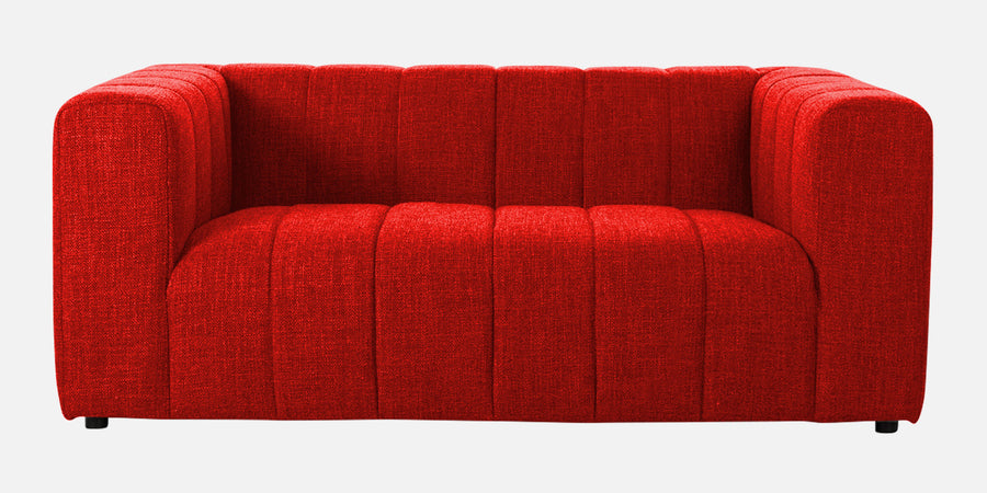 Lara Fabric 2 Seater Sofa In Ruby Red Colour - Febonic Living