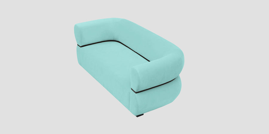 Kula Velvet 2 Seater Sofa In Barmunda Aqua Colour - Febonic Living