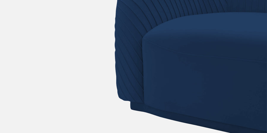 Yara Velvet Fabric 2 Seater Sofa In Imperial Blue Colour - Febonic Living