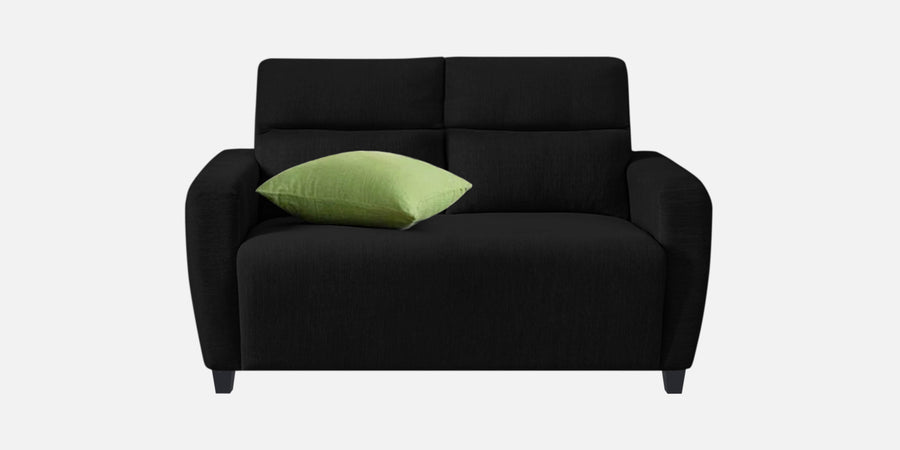 Bakadi Fabric 2 Seater Sofa In Zed Black Colour - Febonic Living