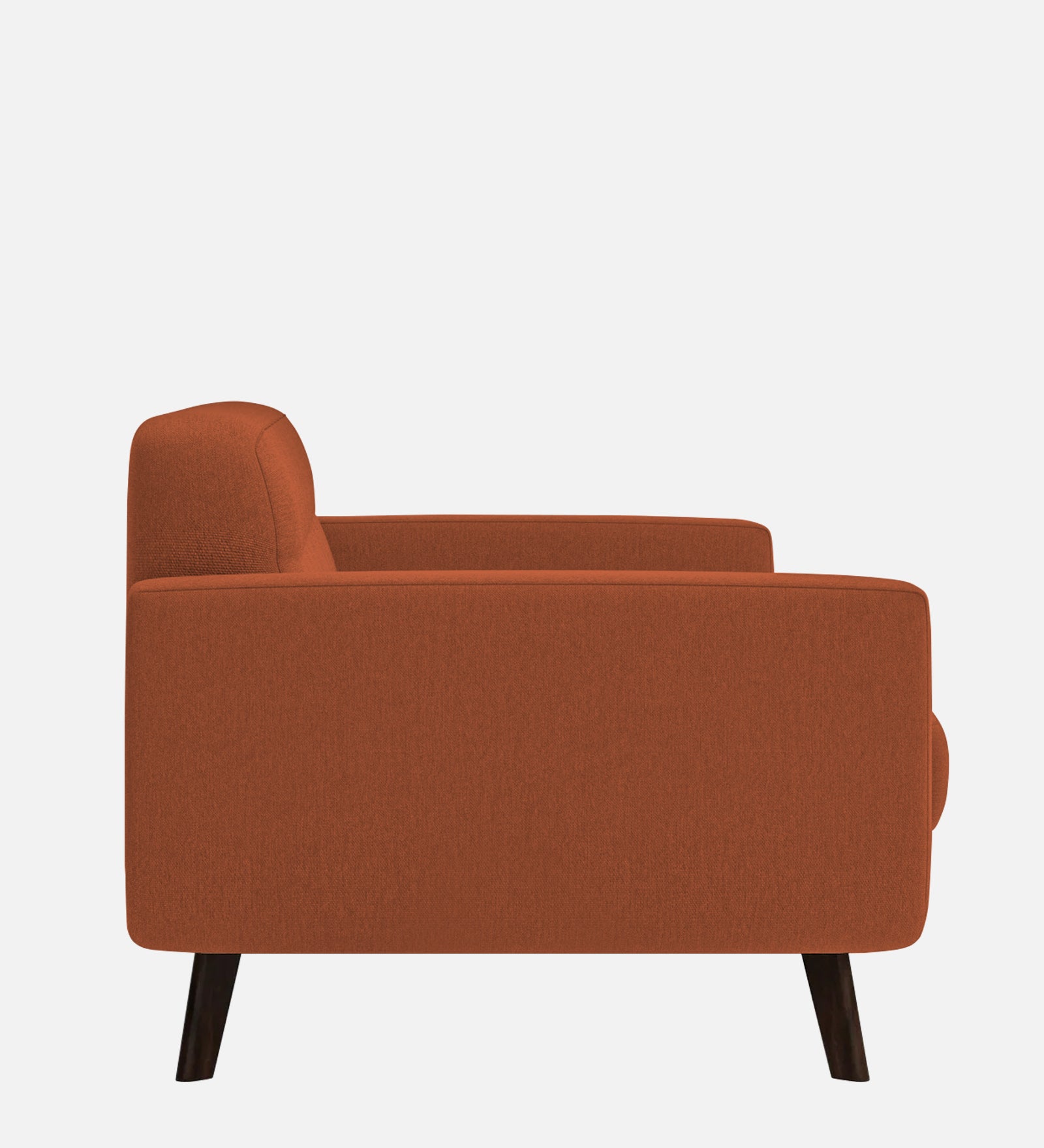 Marsela Fabric 1 Seater Sofa in Royal Orange Colour