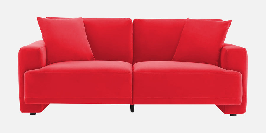Kosta Velvet 2 Seater Sofa In Ox Blood Maroon Colour - Febonic Living