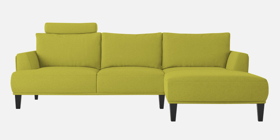 Como Fabric Lhs Sectional Sofa 3 Lounger In Parrot Green Colour - Febonic Living