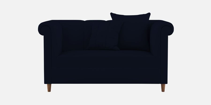 Rubi Velvet 2 Seater Sofa In Dark Blue Colour - Febonic Living