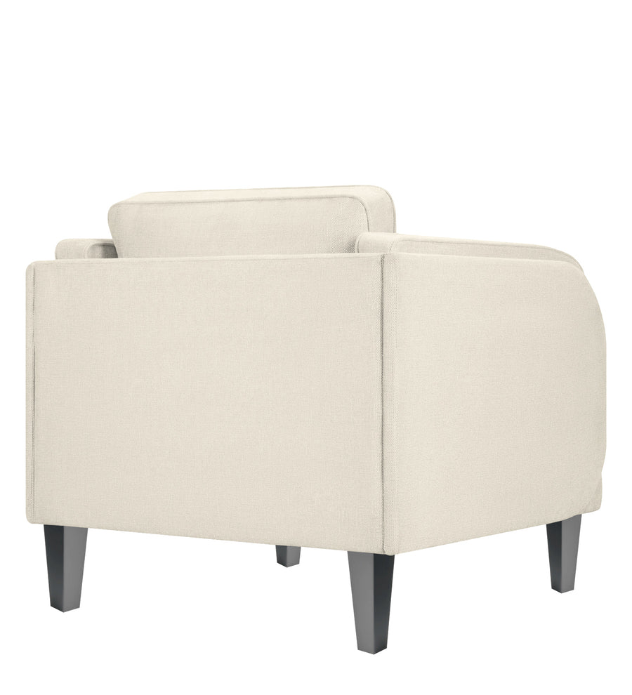 Siddy Fabric 1 Seater Sofa In Ivory Cream Colour - Febonic Living