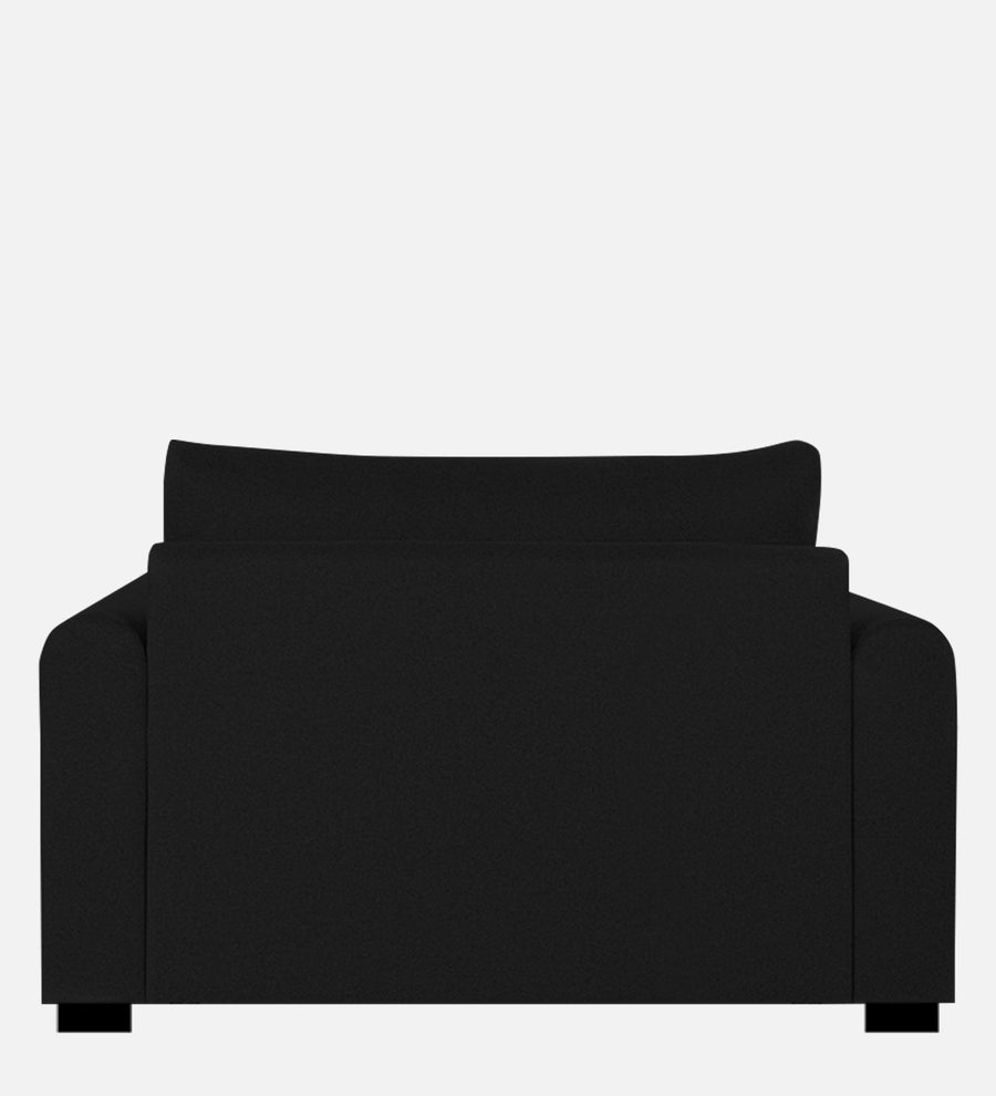 Sigma Fabric 1 Seater Sofa In Zed Black Colour - Febonic Living