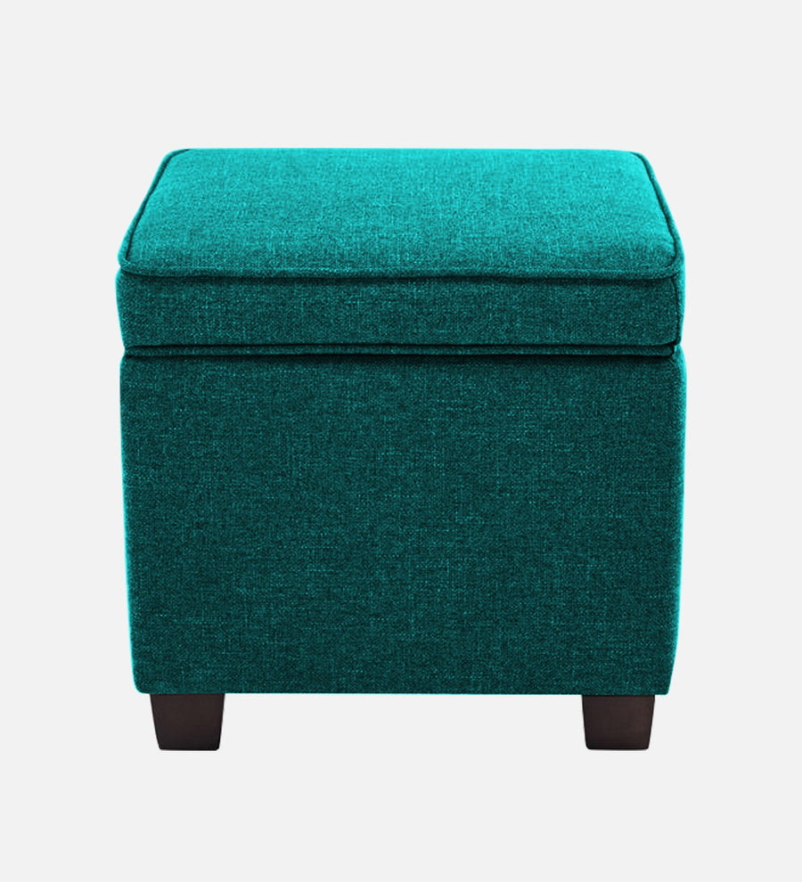 Sudan Fabric Ottoman In Sea Green Colour With Storage - Febonic Living
