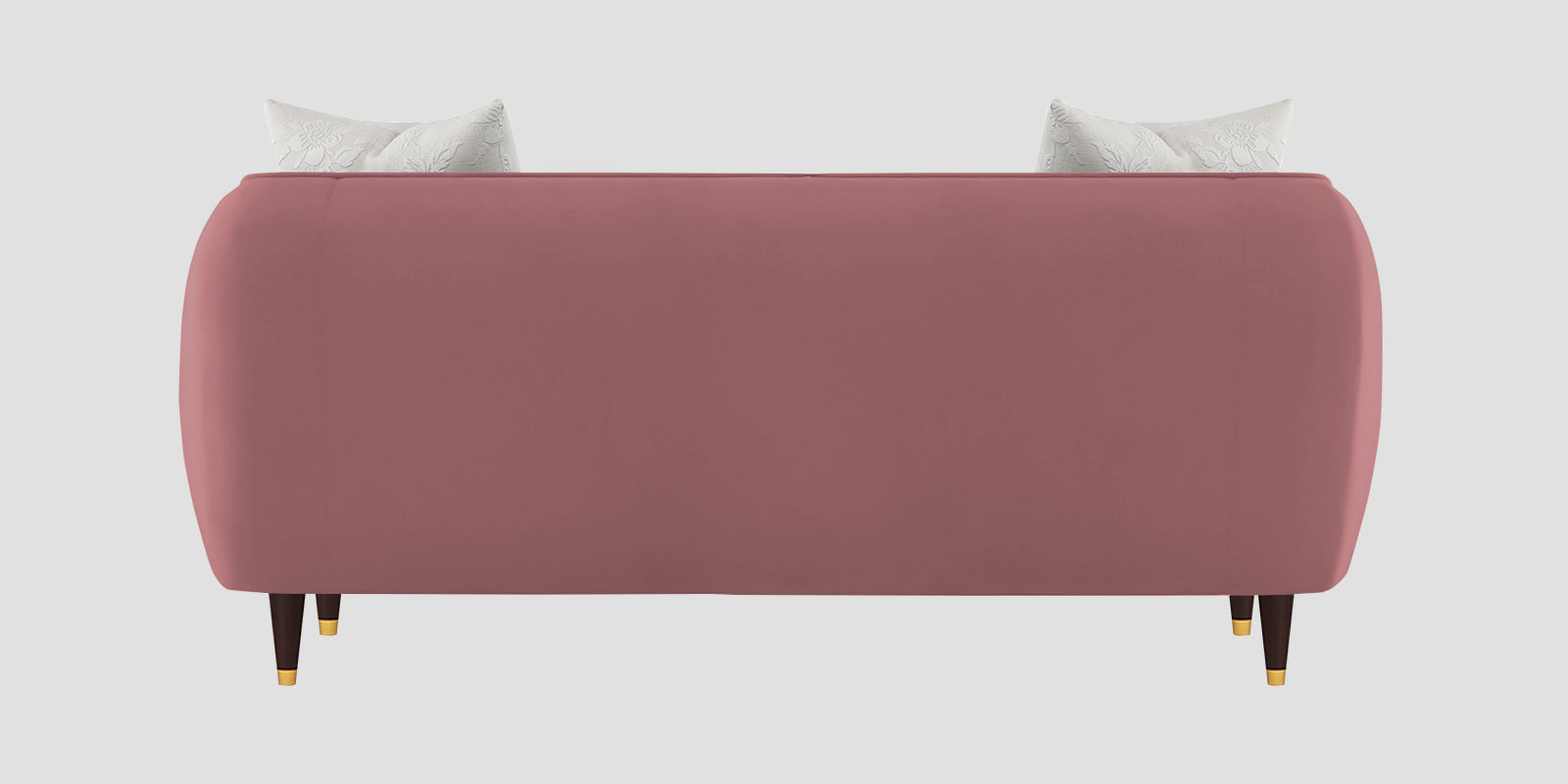 Hairo Velvet 2 Seater Sofa In Rose Pink Colour - Febonic Living
