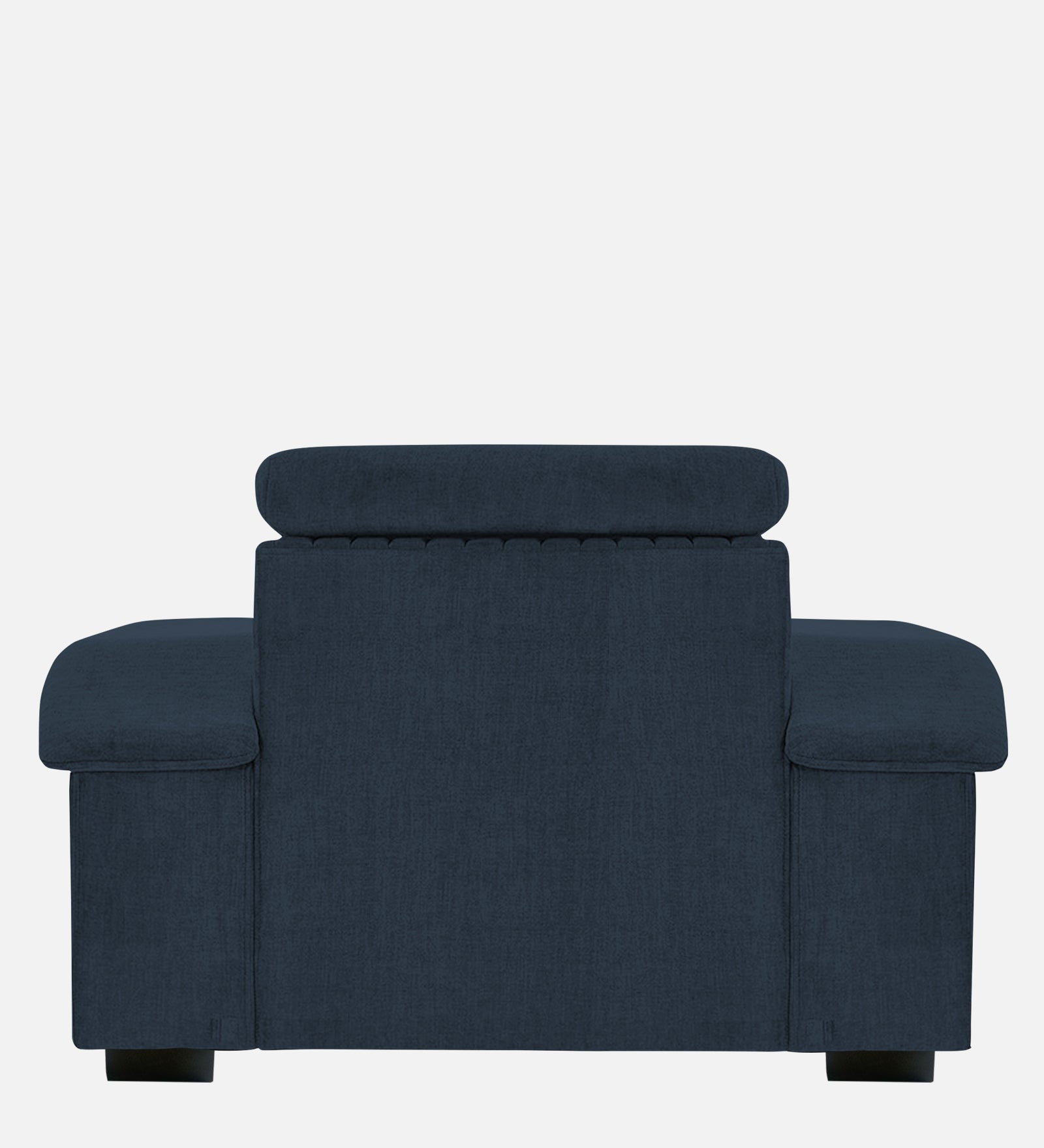 Draco Fabric 1 Seater Sofa In  Denim Blue Colour - Febonic Living