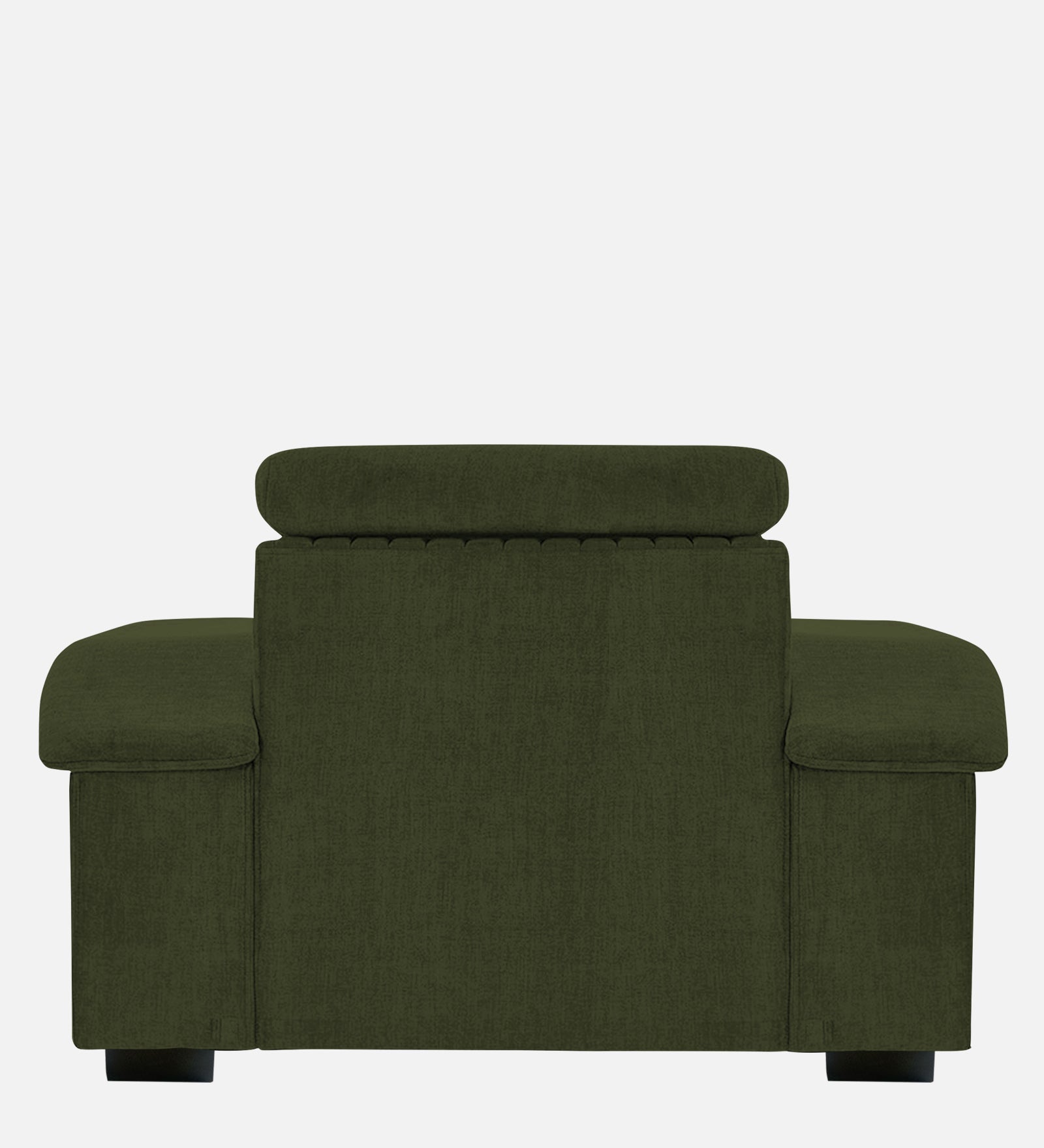 Draco Fabric 1 Seater Sofa In  Olive Green Colour - Febonic Living