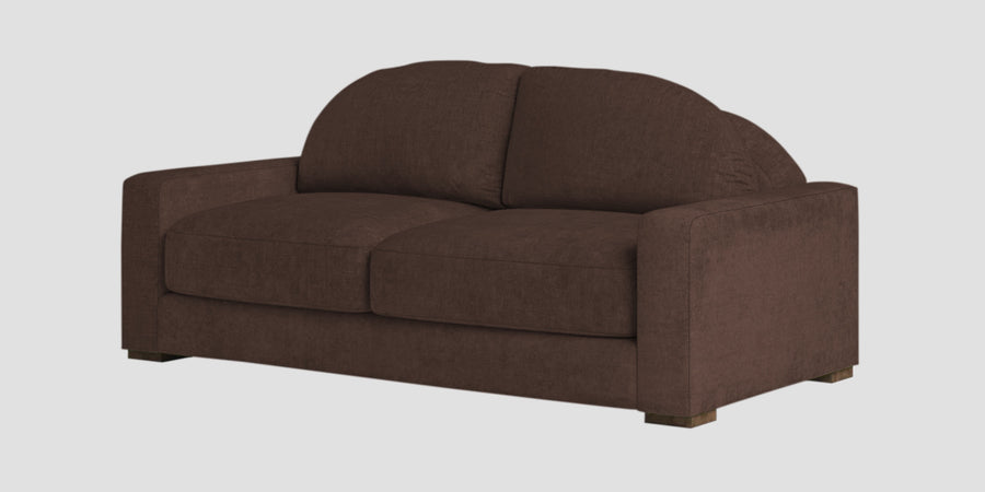 Dara Fabric 2 Seater Sofa In Coffee Brown Colour - Febonic Living