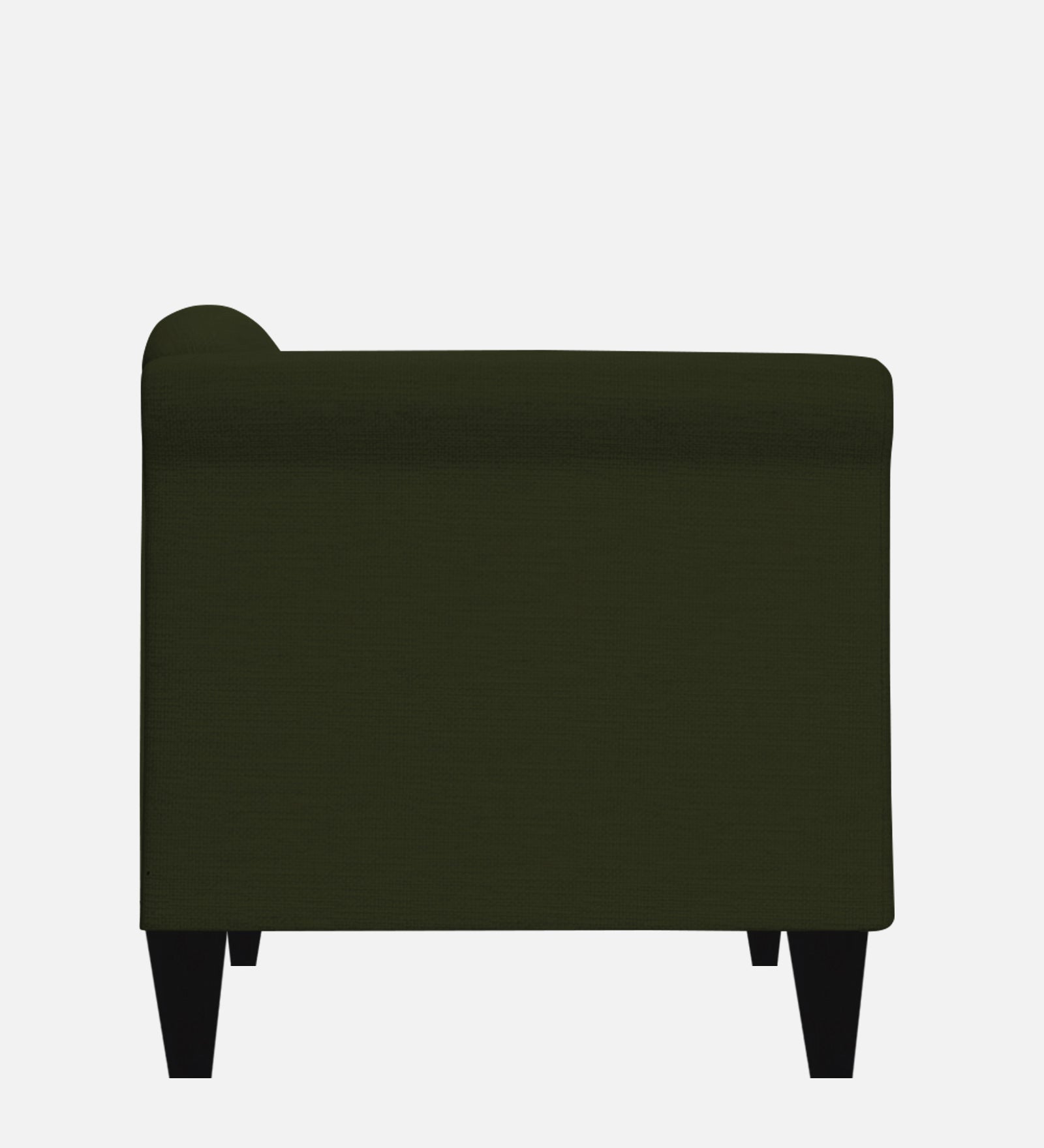 Kimber Fabric 1 Seater Sofa in Olive Green Colour