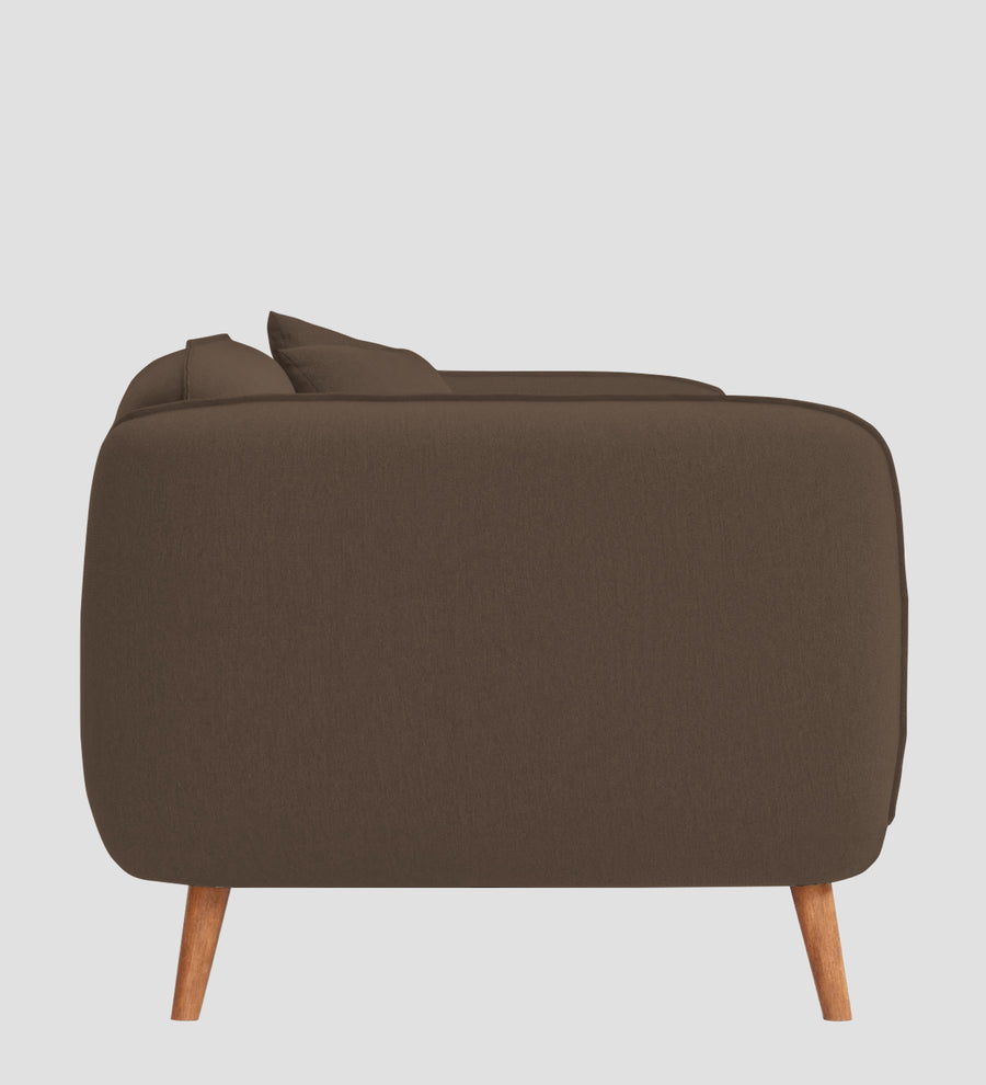 Zia Fabric 1 Seater Sofa In Rosy Brown Colour - Febonic Living
