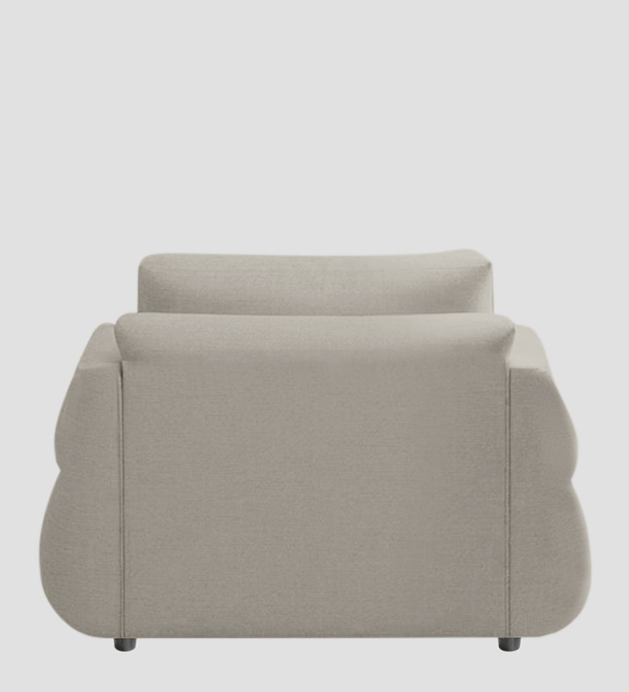 Jack Fabric 1 Seater Sofa In Ash Grey Colour - Febonic Living