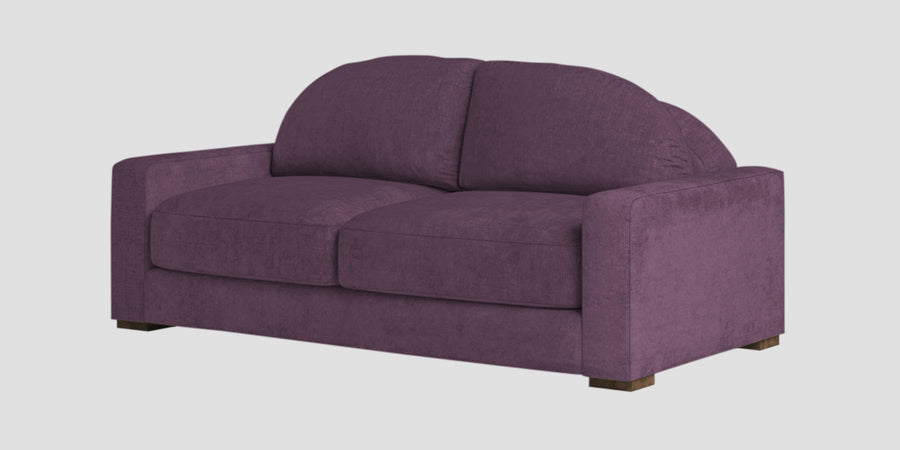 Dara Fabric 2 Seater Sofa In Greek Purple Colour - Febonic Living