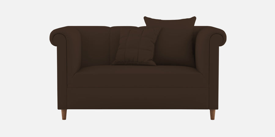 Rubi Velvet 2 Seater Sofa In Chocolate Brown Colour - Febonic Living