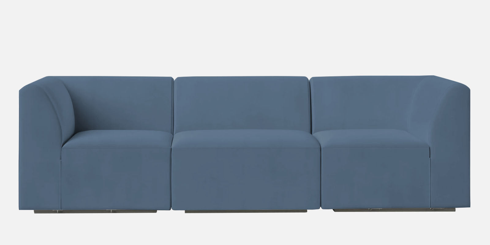 Bufa Velvet 3 Seater Sofa in Oxford Blue Colour