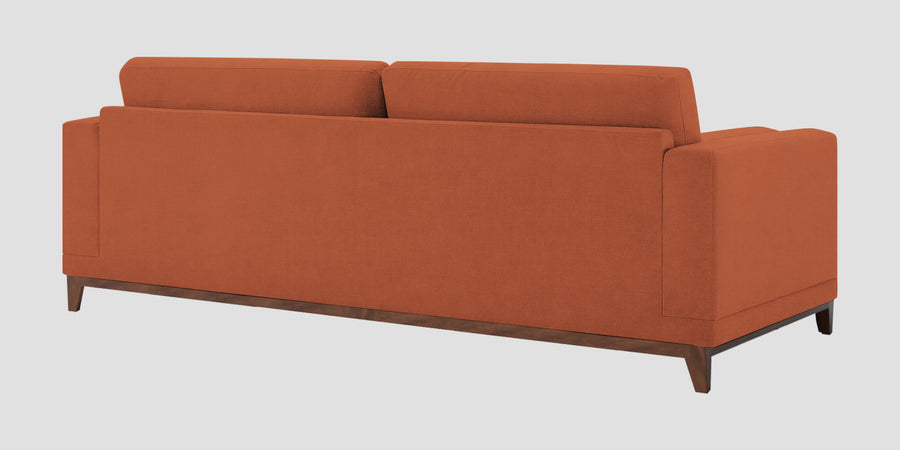 Esha Fabric 3 Seater Sofa In Royal Orange Colour - Febonic Living