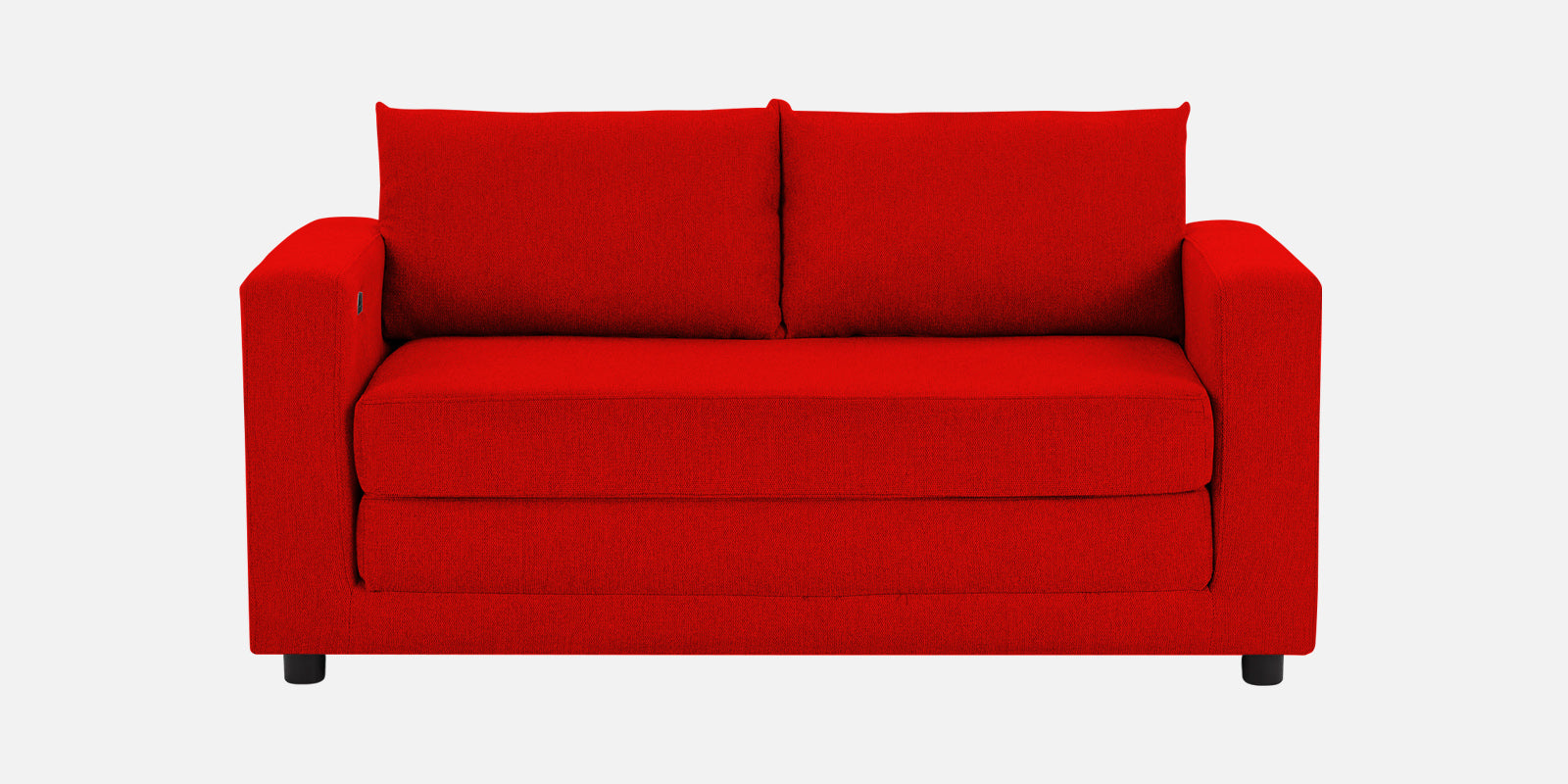 Roman Fabric 3 Seater Convertable Sofa Cum Bed in Ruby Red Colour With Portable