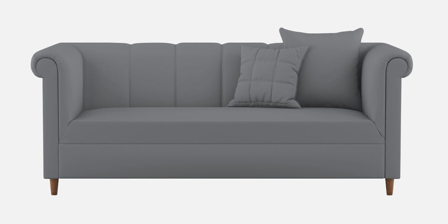 Rubi Velvet 3 Seater Sofa In Pubble Grey Colour - Febonic Living