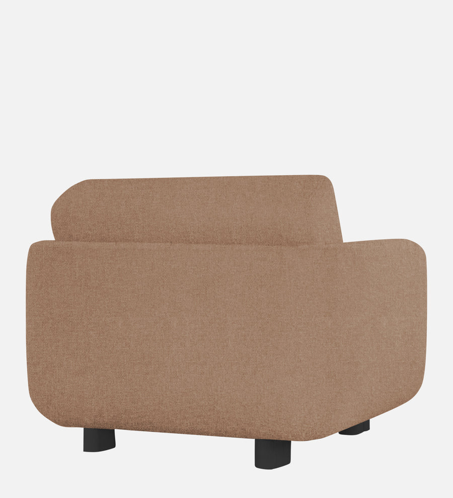 Varu Fabric 1 Seater Sofa In Cosmic Beige Colour - Febonic Living