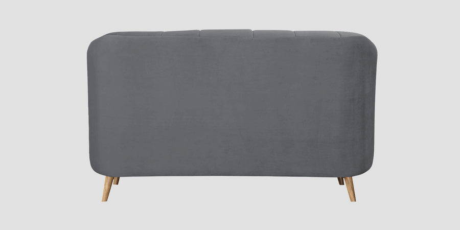 Kaylee Velvet 2 Seater Sofa In Pubble Grey Colour - Febonic Living