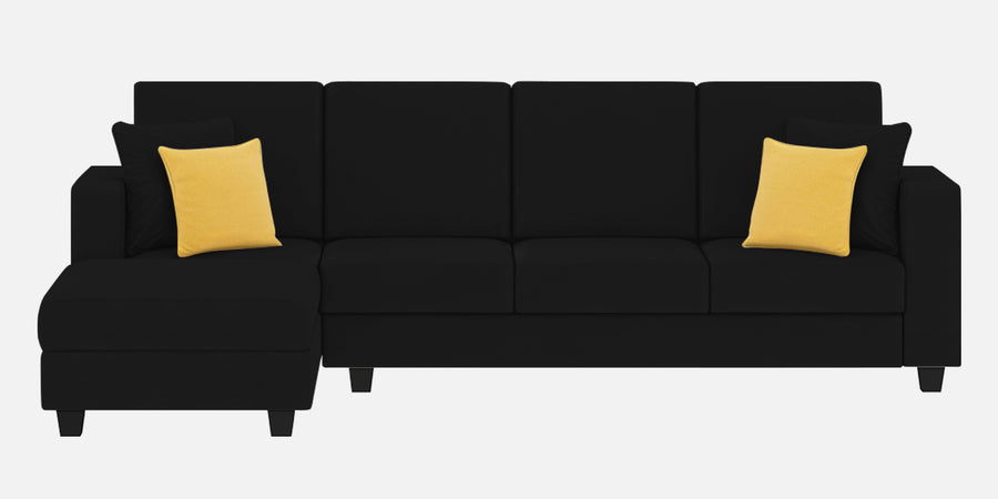 Nabi Fabric Rhs Sectional Sofa 3 Lounger In Zed Black Colour - Febonic Living