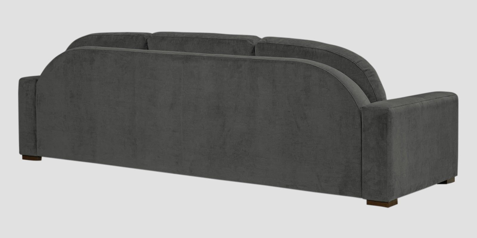 Dara Fabric 3 Seater Sofa In Charcoal Grey Colour