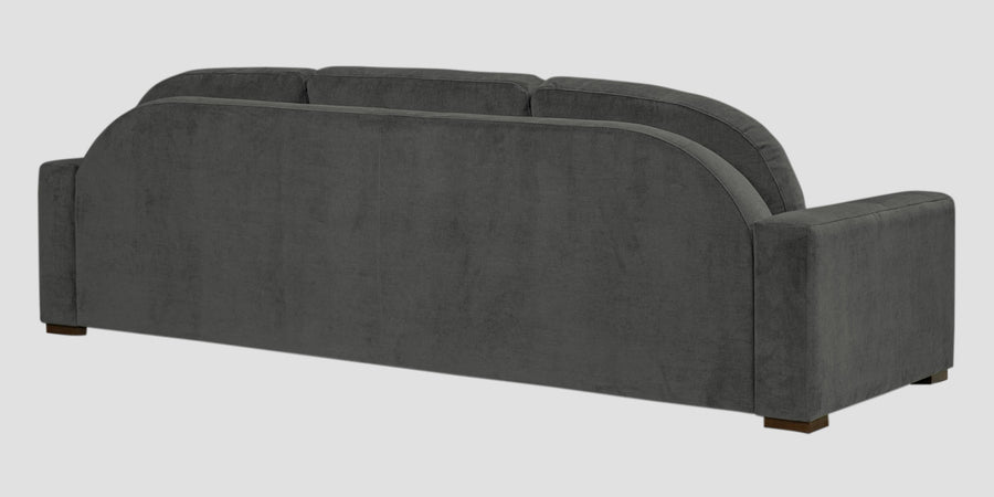 Dara Fabric 3 Seater Sofa In Charcoal Grey Colour - Febonic Living
