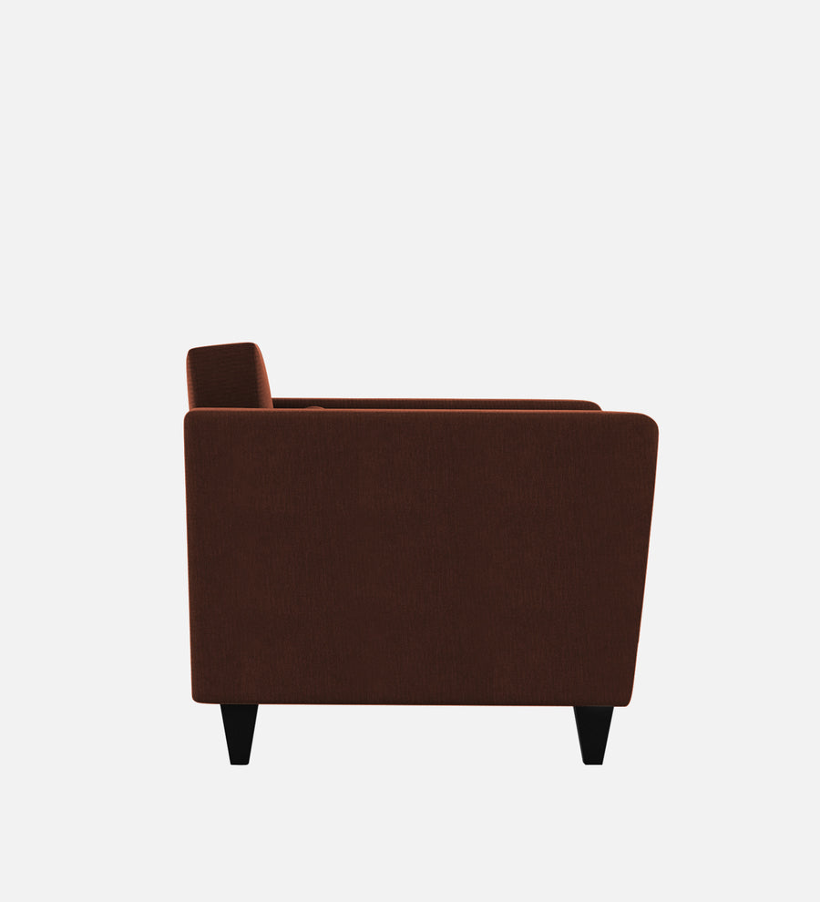 Tokyo Fabric 1 Seater Sofa In Coffee Brown Colour - Febonic Living
